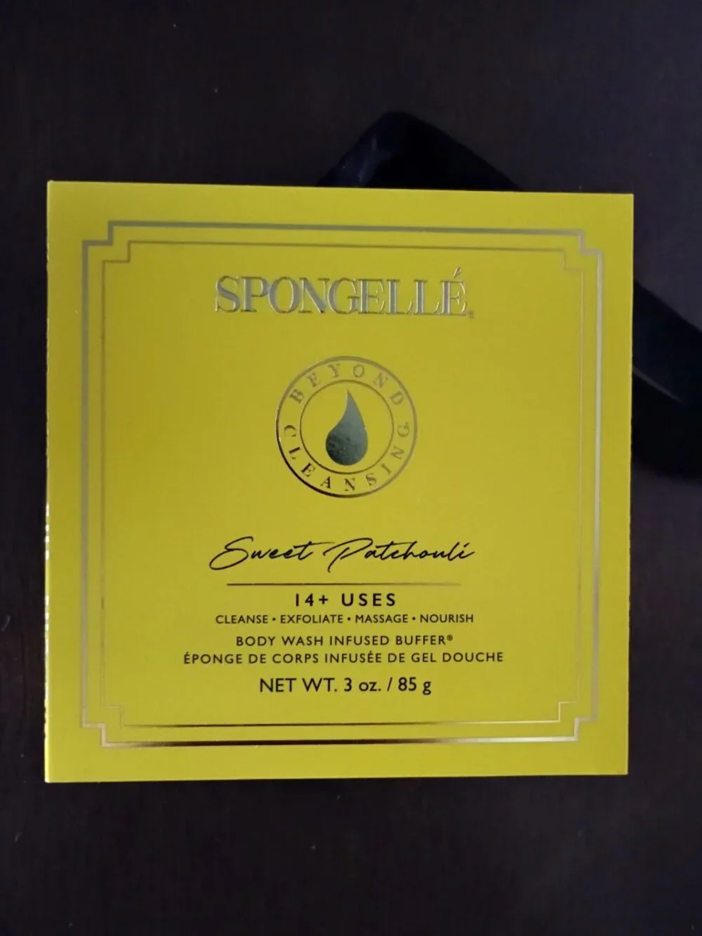 💛💛BNIB SPONGELLE SWEET PATCHOULI BODY WASH INFUSED BUFFER SPONGE